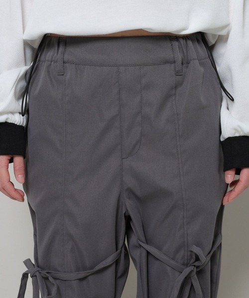 3.3 Field Trip （3.3フィールドトリップ）の「3.3 Field Trip／リボンフレアパンツ 2990139（スラックス・レディース・ブラック/ベージュ/チャコール・MEDIUM/LARGE）」の12枚目の写真