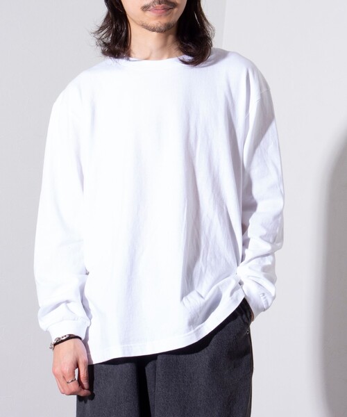 GLOSTER(グロスター)の「【限定展開】【GLOSTER/グロスター】ルーズ クルーネックロンT ベーシック(Tシャツ/カットソー・メンズ・ホワイト/ブラック・S/M/L/XL)」の15枚目の写真