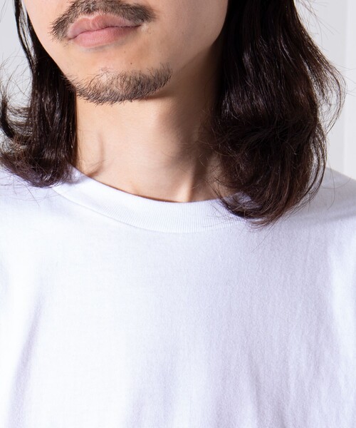 GLOSTER(グロスター)の「【限定展開】【GLOSTER/グロスター】ルーズ クルーネックロンT ベーシック(Tシャツ/カットソー・メンズ・ホワイト/ブラック・S/M/L/XL)」の3枚目の写真