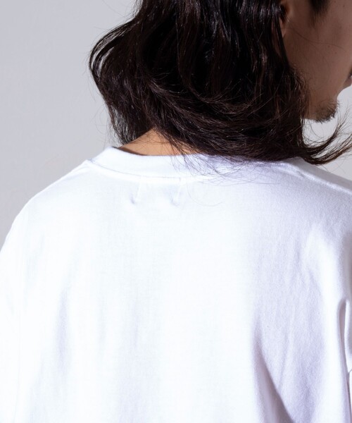 GLOSTER(グロスター)の「【限定展開】【GLOSTER/グロスター】ルーズ クルーネックロンT ベーシック(Tシャツ/カットソー・メンズ・ホワイト/ブラック・S/M/L/XL)」の5枚目の写真