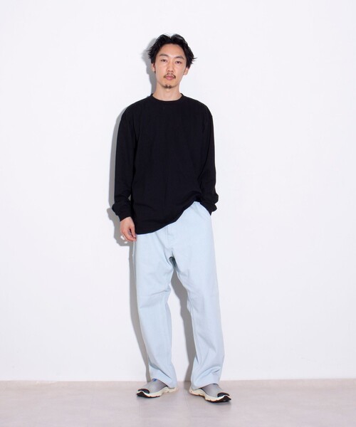 GLOSTER(グロスター)の「【限定展開】【GLOSTER/グロスター】ルーズ クルーネックロンT ベーシック(Tシャツ/カットソー・メンズ・ホワイト/ブラック・S/M/L/XL)」の10枚目の写真