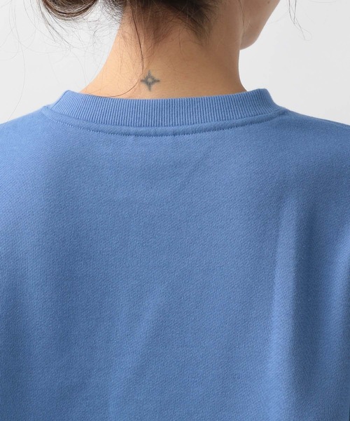 Champion(チャンピオン)の「【Champion(チャンピオン)】別注ロゴショートスウェット(スウェット・レディース・オートミール/オフホワイト/ブルー・FREE)」の12枚目の写真