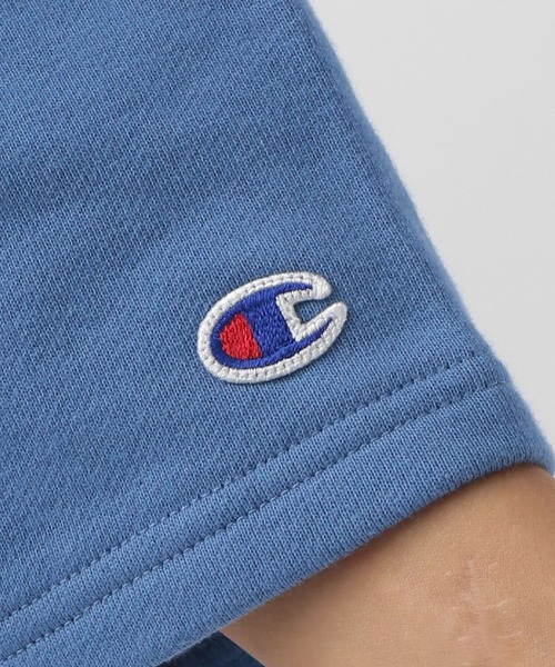 Champion(チャンピオン)の「【Champion(チャンピオン)】別注ロゴショートスウェット(スウェット・レディース・オートミール/オフホワイト/ブルー・FREE)」の18枚目の写真