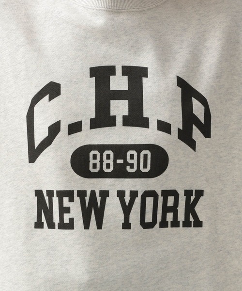 Champion(チャンピオン)の「【Champion(チャンピオン)】別注ロゴショートスウェット(スウェット・レディース・オートミール/オフホワイト/ブルー・FREE)」の17枚目の写真