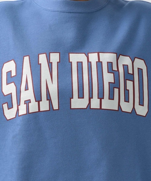 Champion(チャンピオン)の「【Champion(チャンピオン)】別注ロゴショートスウェット(スウェット・レディース・オートミール/オフホワイト/ブルー・FREE)」の20枚目の写真