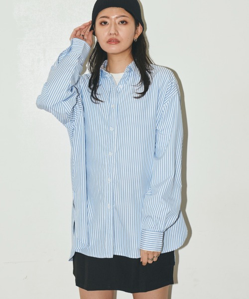 Auntie Rosa Holiday（アンティローザホリデー）の「オーバーサイズレギュラーカラーシャツ（シャツ/ブラウス・レディース・ライトブルー/ブルー/ホワイト/ピンク/ネイビー・FREE）」の19枚目の写真