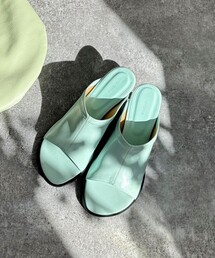 【LE VERNIS/ルベルニ】ストレッチローヒールミュール