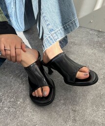 LE VERNIS | 【LE VERNIS/ルベルニ】ストレッチローヒールミュール(サンダル)