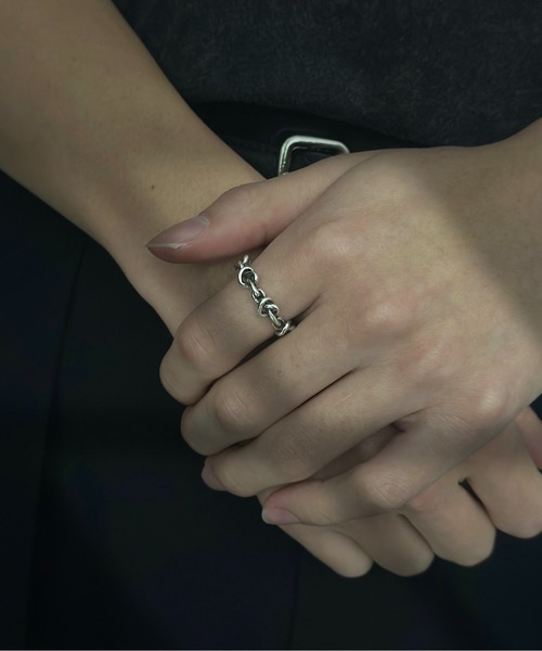 Burner（バーナー）の「【OKUOKU　0909】デザイン リング oku-ring-682636562253-4A　Y（リング・メンズ・アンティークシルバー/シルバー・FREE）」の2枚目の写真