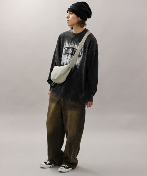 SPINNS（スピンズ）の「ナイロンバナナショルダーバッグ（ショルダーバッグ・メンズ・ブラック/グレー・ONESIZE）」の15枚目の写真