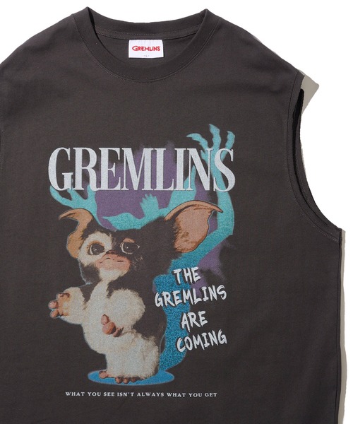 ADPOSION(アドポーション)の「【GREMLINS / グレムリン】ヴィンテージ風ノースリーブTシャツ(Tシャツ/カットソー・メンズ・ブラック/チャコールグレー/ホワイト・MEDIUM/LARGE/X-LARGE)」の3枚目の写真