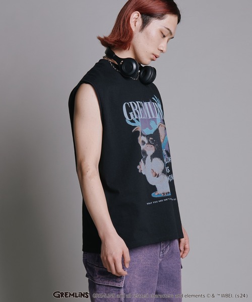 ADPOSION(アドポーション)の「【GREMLINS / グレムリン】ヴィンテージ風ノースリーブTシャツ(Tシャツ/カットソー・メンズ・ブラック/チャコールグレー/ホワイト・MEDIUM/LARGE/X-LARGE)」の8枚目の写真