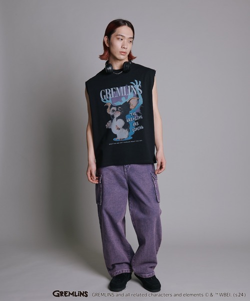 ADPOSION(アドポーション)の「【GREMLINS / グレムリン】ヴィンテージ風ノースリーブTシャツ(Tシャツ/カットソー・メンズ・ブラック/チャコールグレー/ホワイト・MEDIUM/LARGE/X-LARGE)」の10枚目の写真
