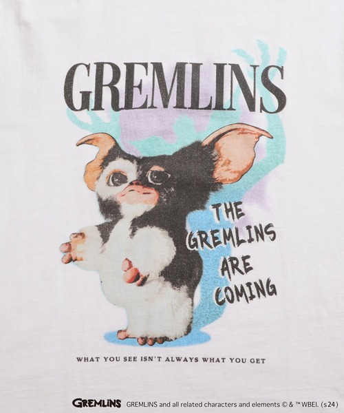 ADPOSION(アドポーション)の「【GREMLINS / グレムリン】ヴィンテージ風ノースリーブTシャツ(Tシャツ/カットソー・メンズ・ブラック/チャコールグレー/ホワイト・MEDIUM/LARGE/X-LARGE)」の5枚目の写真