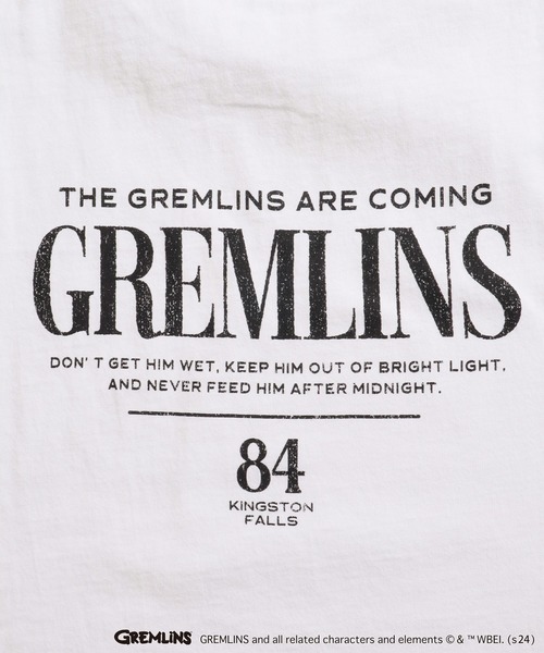 ADPOSION(アドポーション)の「【GREMLINS / グレムリン】ヴィンテージ風ノースリーブTシャツ(Tシャツ/カットソー・メンズ・ブラック/チャコールグレー/ホワイト・MEDIUM/LARGE/X-LARGE)」の6枚目の写真