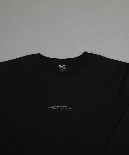 VIBGYOR(ヴィブジョー)の「ヘヴィウェイト天竺 プリント 長袖 クルーネック(Tシャツ/カットソー・メンズ・ホワイト/イエロー系その他/ブラック・MEDIUM/LARGE)」の4枚目の写真