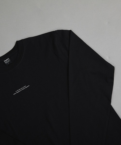 VIBGYOR(ヴィブジョー)の「ヘヴィウェイト天竺 プリント 長袖 クルーネック(Tシャツ/カットソー・メンズ・ホワイト/イエロー系その他/ブラック・MEDIUM/LARGE)」の5枚目の写真