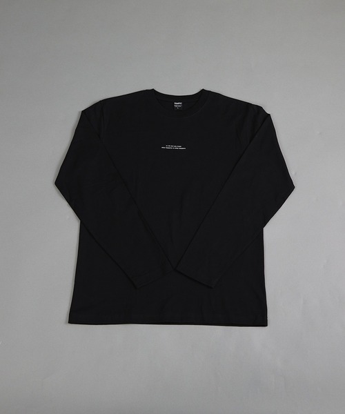 VIBGYOR(ヴィブジョー)の「ヘヴィウェイト天竺 プリント 長袖 クルーネック(Tシャツ/カットソー・メンズ・ホワイト/イエロー系その他/ブラック・MEDIUM/LARGE)」の6枚目の写真