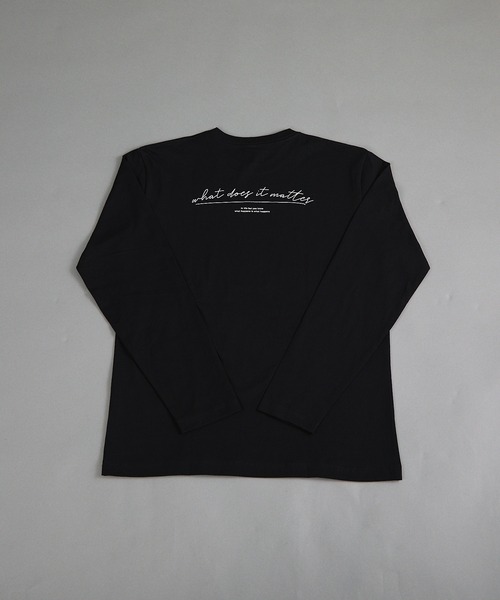 VIBGYOR(ヴィブジョー)の「ヘヴィウェイト天竺 プリント 長袖 クルーネック(Tシャツ/カットソー・メンズ・ホワイト/イエロー系その他/ブラック・MEDIUM/LARGE)」の8枚目の写真