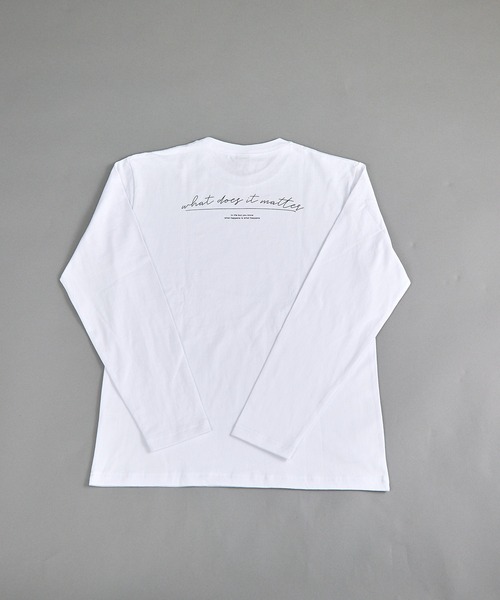 VIBGYOR(ヴィブジョー)の「ヘヴィウェイト天竺 プリント 長袖 クルーネック(Tシャツ/カットソー・メンズ・ホワイト/イエロー系その他/ブラック・MEDIUM/LARGE)」の17枚目の写真