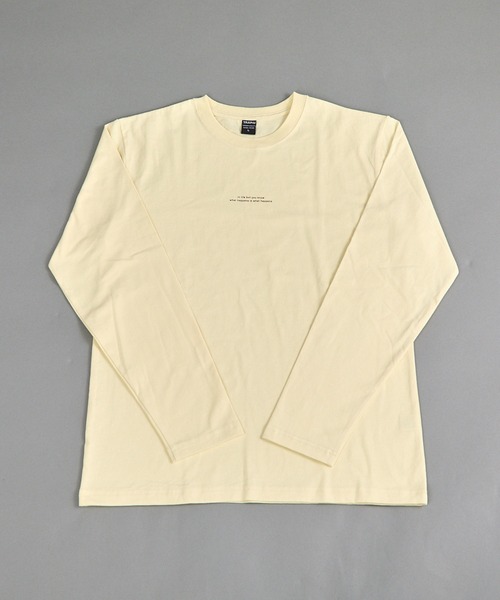 VIBGYOR(ヴィブジョー)の「ヘヴィウェイト天竺 プリント 長袖 クルーネック(Tシャツ/カットソー・メンズ・ホワイト/イエロー系その他/ブラック・MEDIUM/LARGE)」の19枚目の写真