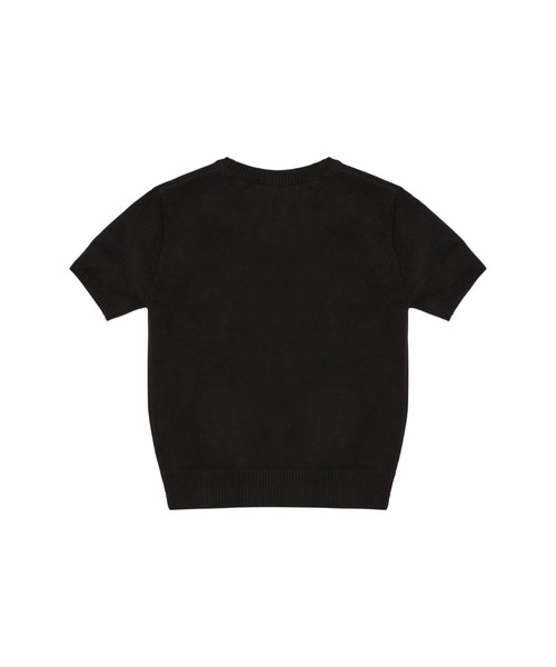 LUVISTRUE（ラヴイズトゥルー）の「DN BOUCLE LOVE KNIT（ニット/セーター・レディース・ネイビー/アイボリー/ブラック・FREE）」の6枚目の写真