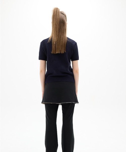 LUVISTRUE（ラヴイズトゥルー）の「DN BOUCLE LOVE KNIT（ニット/セーター・レディース・ネイビー/アイボリー/ブラック・FREE）」の15枚目の写真