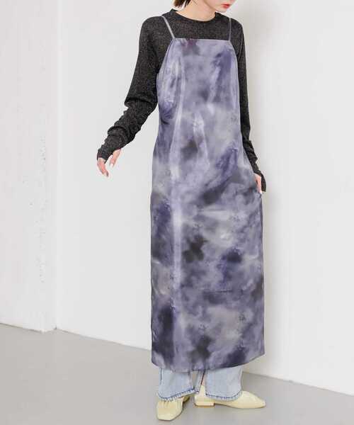 SENSE OF PLACE by URBAN RESEARCH（センスオブプレイスバイアーバンリサーチ）の「ボカシプリントキャミワンピース（ワンピース・レディース・グリーン/ブラック/ブルー・S/ONE）」の11枚目の写真