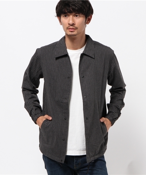 WEGO(ウィゴー)の「WEGO/シャツコーチジャケット(ブルゾン・メンズ・ベージュ/グレー系その他・MEDIUM/LARGE)」の3枚目の写真