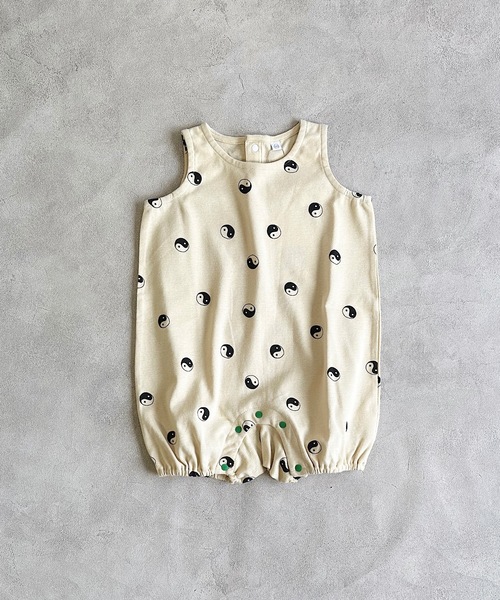 HOGAN RANCH WEAR(ホーガンランチウエア)の「ソウガラタンクロンパース(70~80cm)(ロンパース・キッズ・マルチ/アイボリー/グリーン・80/70)」の2枚目の写真