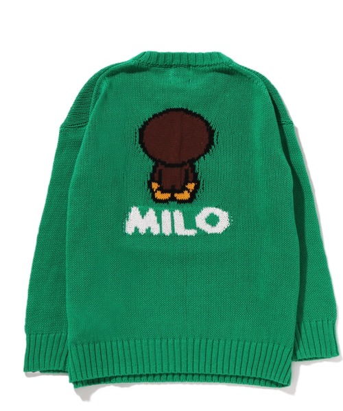 A BATHING APE(アベイシングエイプ)の「BABYILONIT(ニット/セーター・キッズ・イエロー/グリーン・130/140/110/100/120)」の3枚目の写真