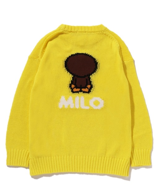 A BATHING APE(アベイシングエイプ)の「BABYILONIT(ニット/セーター・キッズ・イエロー/グリーン・130/140/110/100/120)」の4枚目の写真
