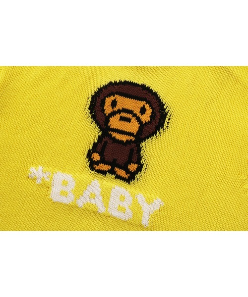 A BATHING APE(アベイシングエイプ)の「BABYILONIT(ニット/セーター・キッズ・イエロー/グリーン・130/140/110/100/120)」の6枚目の写真