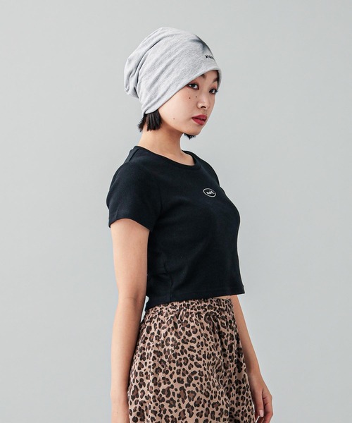 X-girl（エックスガール）の「BACK SLIT S/S TOP（Tシャツ/カットソー・レディース・ブラック/ホワイト・S/M）」の15枚目の写真