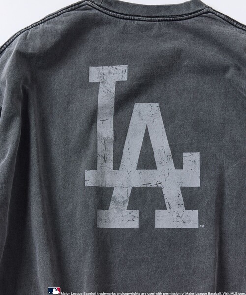 FREAK'S STORE（フリークスストア）の「限定展開 MLB/メジャーリーグベースボール 別注 ビッグシルエット ピグメントダイ バックプリントTシャツ（Tシャツ/カットソー・メンズ・ブラック系その他3/ブラック系その他/ブラック系その他2・LARGE/MEDIUM/SMALL）」の18枚目の写真