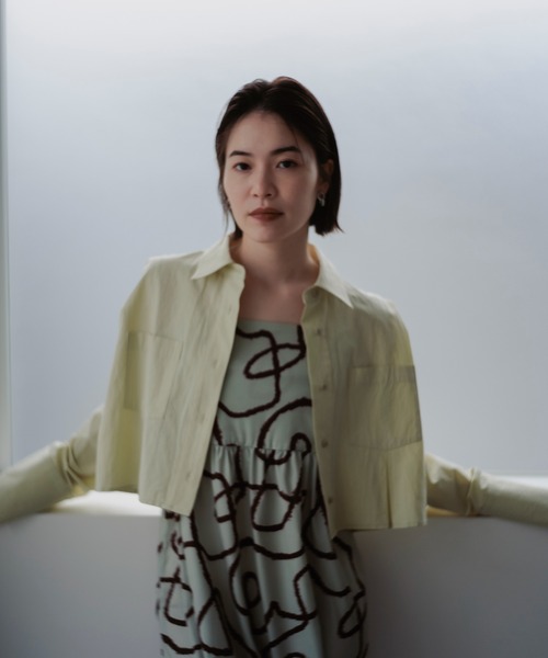 Kastane（カスタネ）の「【2024SS/2サイズ展開】グラフィティキャミワンピース（ワンピース・レディース・ミント/アイボリー・0/1）」の6枚目の写真