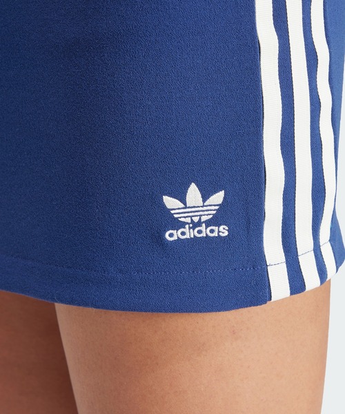 adidas（アディダス）の「プレミアム オリジナルス クレープスカート / アディダスオリジナルス adidas Originals（スカート・レディース・ブルー/ホワイト/グリーン・XX-LARGE/MEDIUM/X-LARGE/LARGE/SMALL/X-SMALL）」の7枚目の写真
