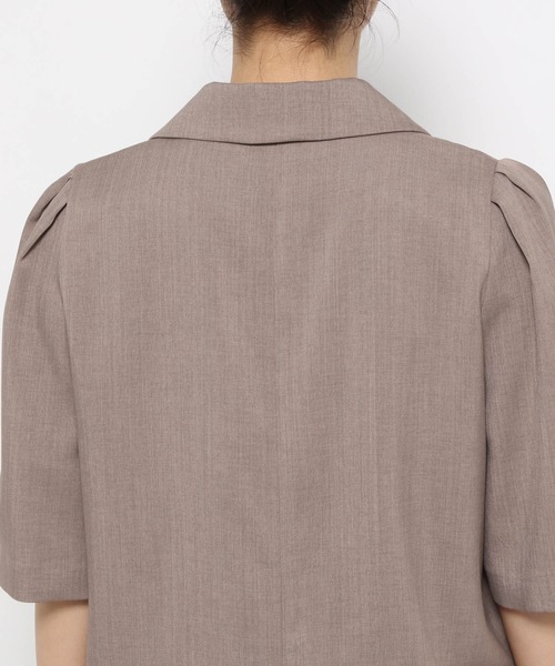 【セール】［追加1］タックスリーブアソートジャケット 113619（テーラードジャケット）｜mysty woman（ミスティウーマン）