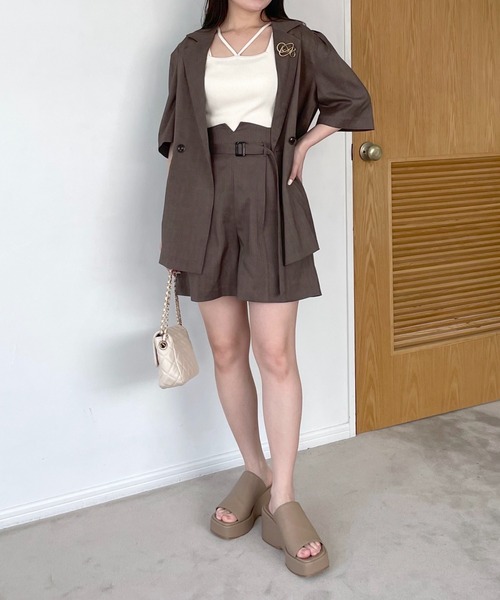 【セール】［追加1］タックスリーブアソートジャケット 113619（テーラードジャケット）｜mysty woman（ミスティウーマン）