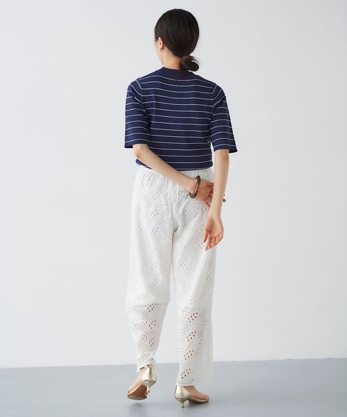 le.coeur blanc（ルクールブラン）の「Fanaka カットワークレースパンツ（その他パンツ・レディース・ブラック/オフホワイト・38）」の17枚目の写真