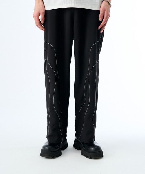 Theater code(シアターコード)の「▲unique line pants / ユニーク ライン パンツ(スラックス・メンズ・ブラック・3/2)」の7枚目の写真
