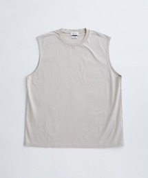 ADAM ET ROPE' | 《新色追加》【Albini/アルビニ】オーガニック ポンチ オーバーサイズ ノースリーブ Tシャツ(Tシャツ/カットソー)