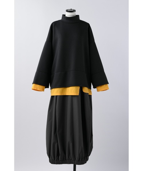 人気 ナゴンスタンス ダンボールエプロン ワンピース nagonstans nagonstans（ナゴンスタンス）の「ダンボール レイヤードドレス