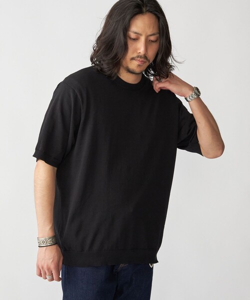 ◆GUAPI◆ニット Tシャツ 送料込 セール】SHIPS: 〈手洗い可能〉 14ゲージ TEXBRID(R) リネン