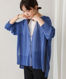 Bou Jeloud | 配色シアーカーディガン(カーディガン/ボレロ)