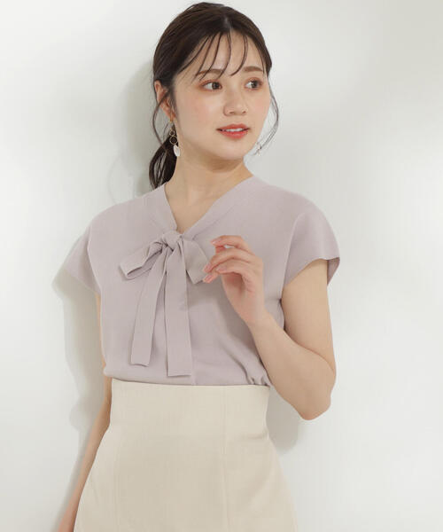 PROPORTION BODY DRESSING - 【新品】プロポーションボディドレッシング リボンボウタイフレンチニット PROPORTION BODY DRESSING（プロポーションボディドレッシング