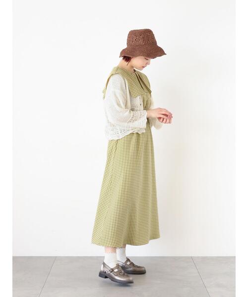 ehka sopo（エヘカソポ）の「ペーパーチューリップハット（ハット・レディース・ブラック/ブラウン/キナリ・F）」の11枚目の写真