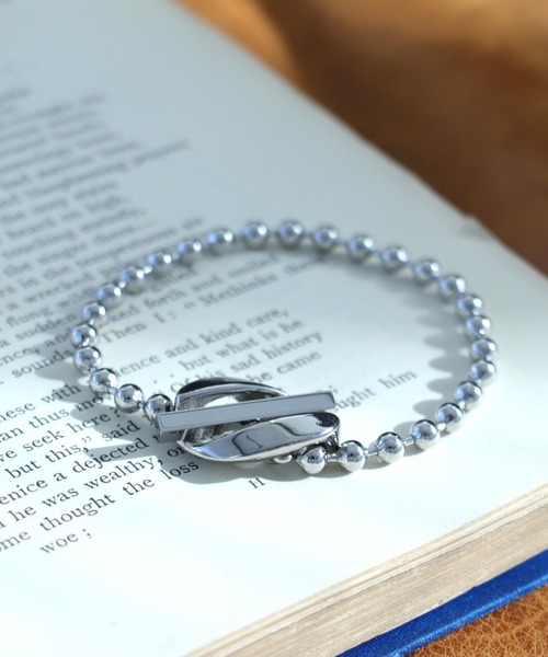 Three Four Time（ｽﾘｰﾌｫｰﾀｲﾑ）の「ボールチェーンステンレスブレスレット（ブレスレット・レディース・シルバー/ゴールド・FREE）」の2枚目の写真