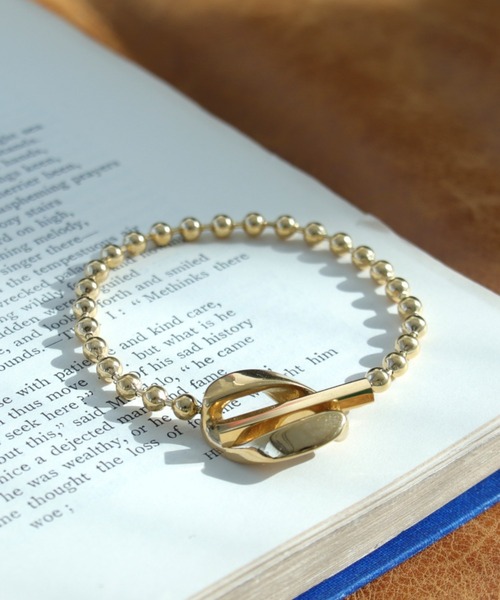 Three Four Time（ｽﾘｰﾌｫｰﾀｲﾑ）の「ボールチェーンステンレスブレスレット（ブレスレット・レディース・シルバー/ゴールド・FREE）」の3枚目の写真