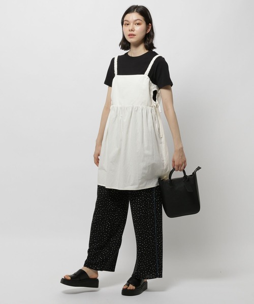 niko and...（ニコアンド）の「2WAYサイドオープンキャミソール（キャミソール・レディース・アイボリー/ブラック・FREE）」の3枚目の写真